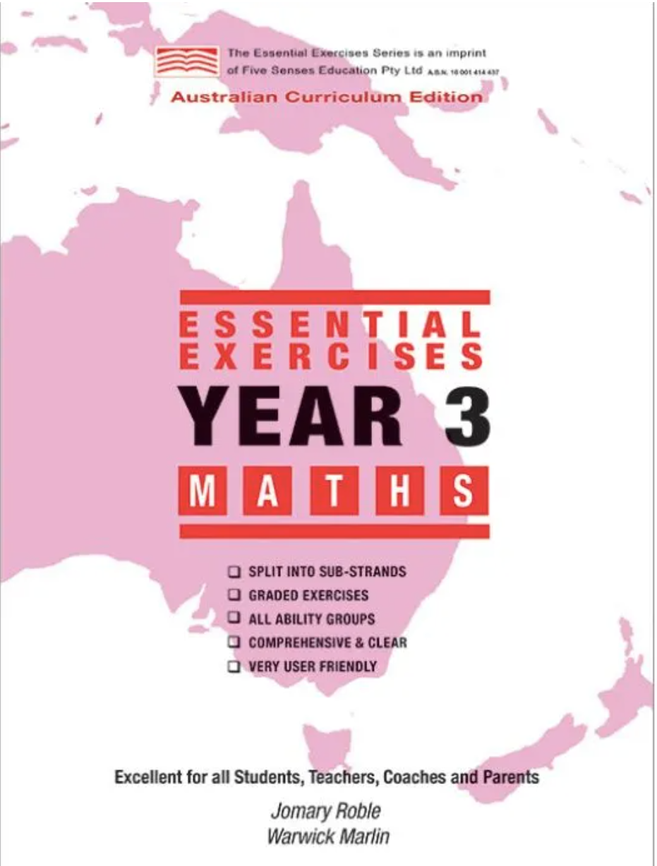 Essential Exercises Year 3 Maths