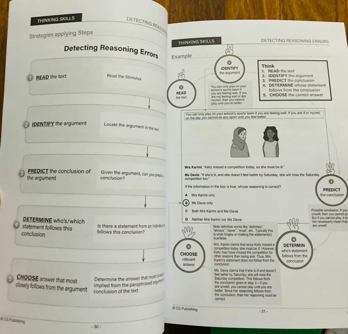 Opportunity Class Test Strategies by Categories (Thinking Skills/Mathematical Reasoning/Reading Skills)